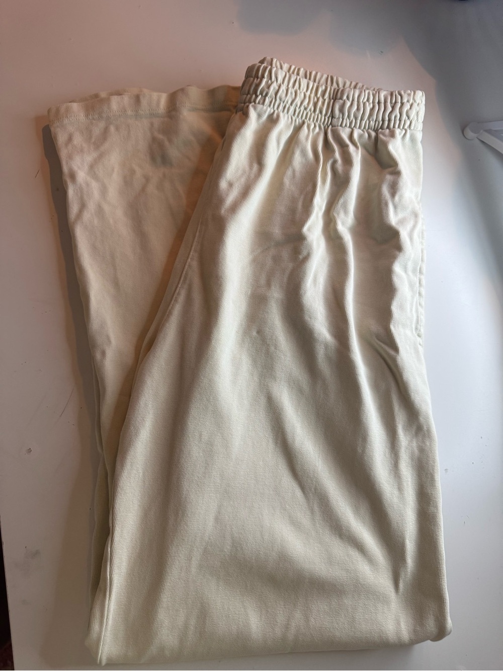 John Galt/Brandy Melville Butter Yellow Anastasia Wide Leg Sweatpants